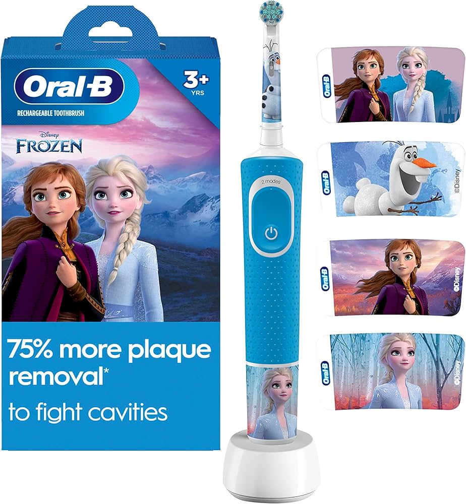 فرشاة الأسنان الكهربائية للأطفال أورال-بي فروزن ❄️Oral-B Frozen Kids