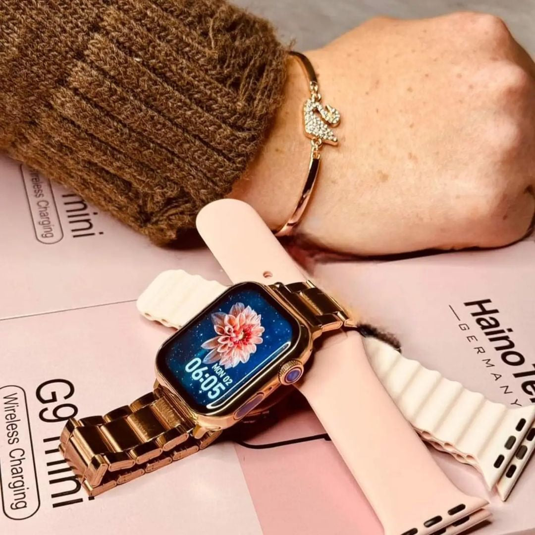 🤩أفضل ساعة ذكية نسائية ⌚️👸🏼 ✨و بأفضل سعر 😍🤩 ….كوني دائماً بأفضل إطلالة مع عنوان الاناقة 🤩😍❤️