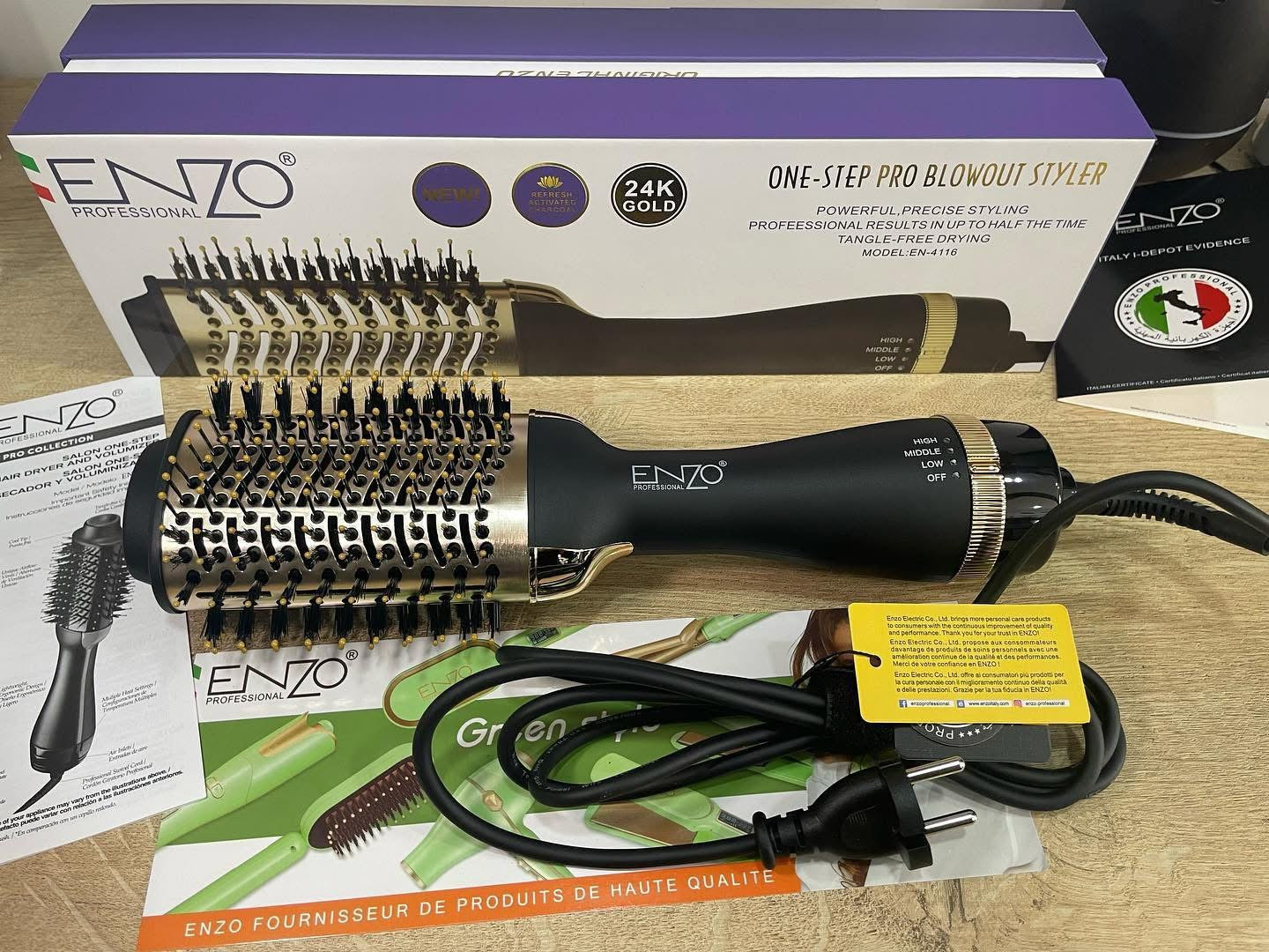Brosse EN_4116 أفضل مشط حراري بأفخم الألوان 😎🤩😍🖤