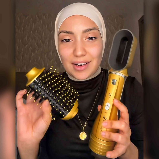 Brosse & séchoir Gold Enzo Original 🇮🇹🥇💯 avec 2 têtes 😍