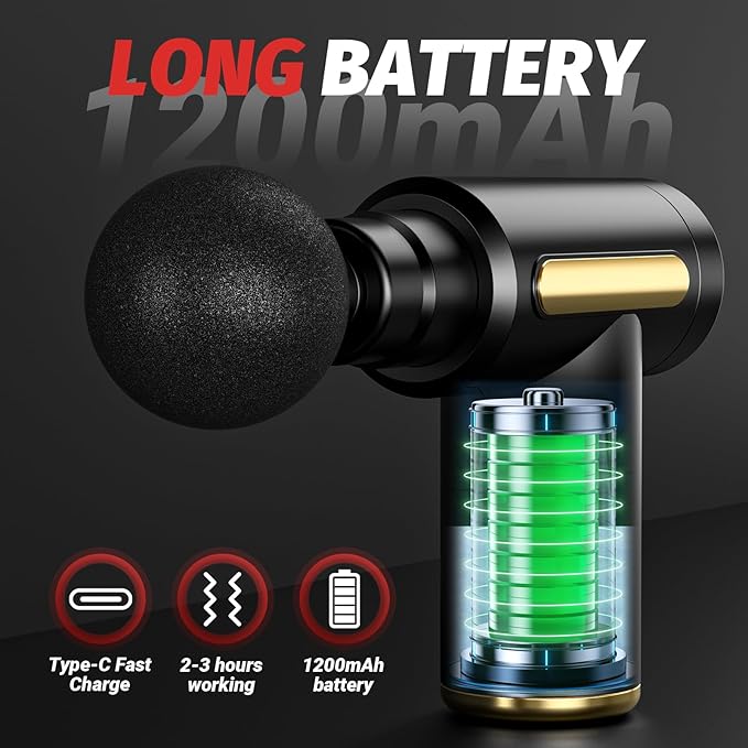 Massage Gun 💆 💆🏽‍♀️ عنوان الراحة والاسترخاء 😌😍 “💆‍♂️✨ استرخِ وأعد نشاط عضلاتك مع مسدس المساج القوي! 💪”
