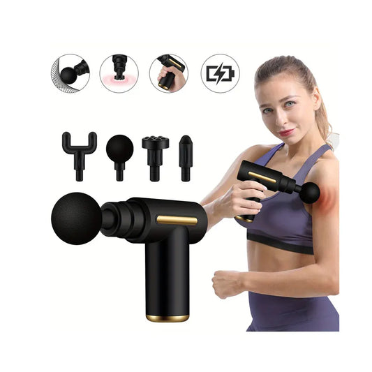 Massage Gun 💆 💆🏽‍♀️ عنوان الراحة والاسترخاء 😌😍 “💆‍♂️✨ استرخِ وأعد نشاط عضلاتك مع مسدس المساج القوي! 💪”