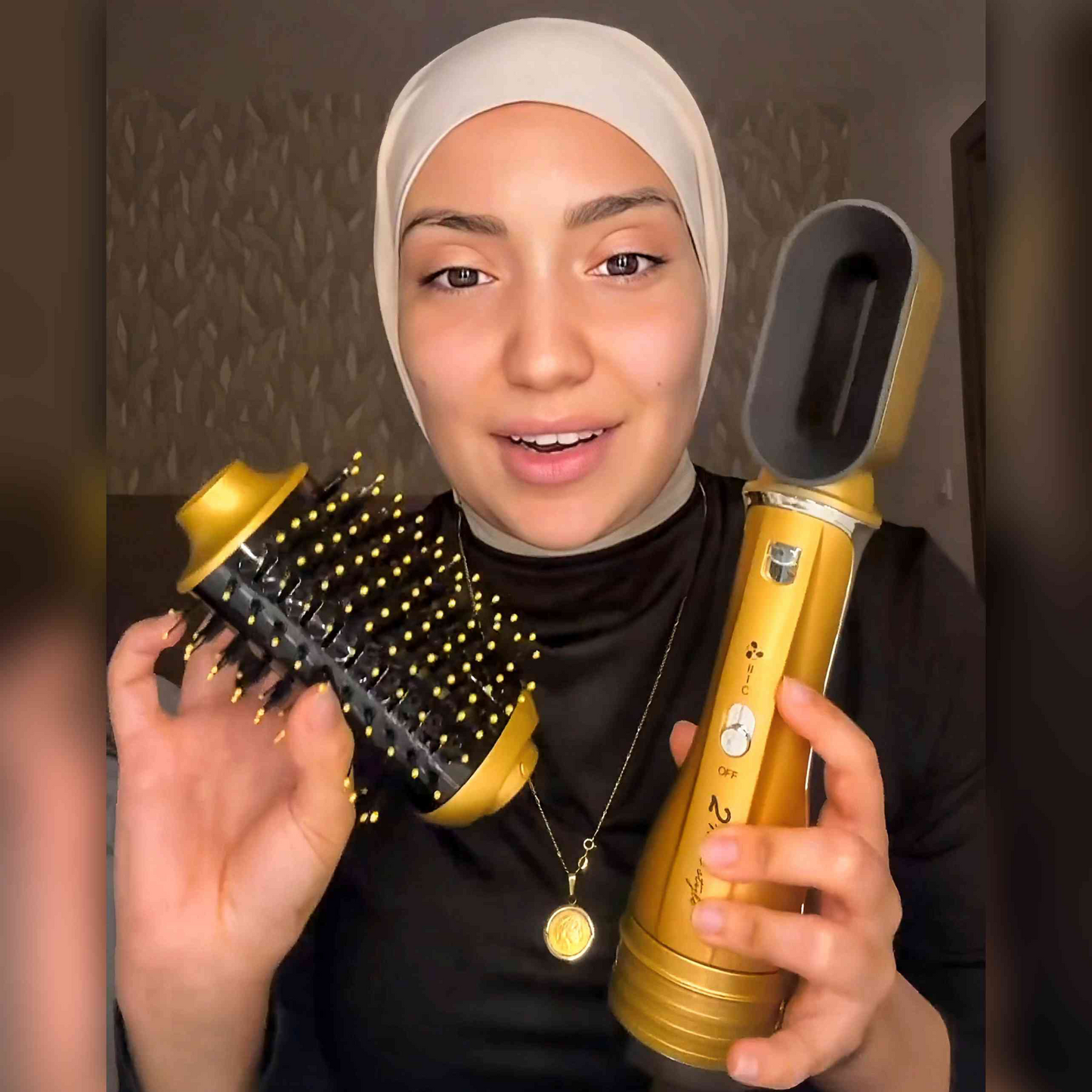 Brosse & séchoir Gold Enzo Original 🇮🇹🥇💯 avec 2 têtes 😍