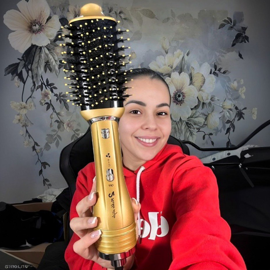 Brosse & séchoir Gold Enzo Original 🇮🇹🥇💯 avec 2 têtes 😍