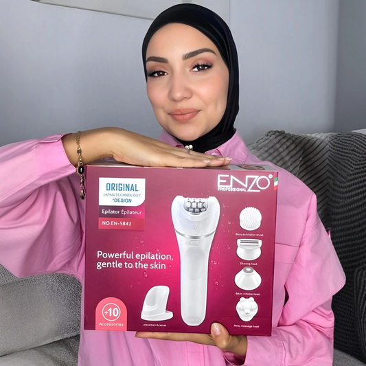 جهاز إزالة الشعر الزائد🤩 والعناية بالبشرة🥰 5 في 1 من 🇮🇹العلامة الايطالية ENZO
