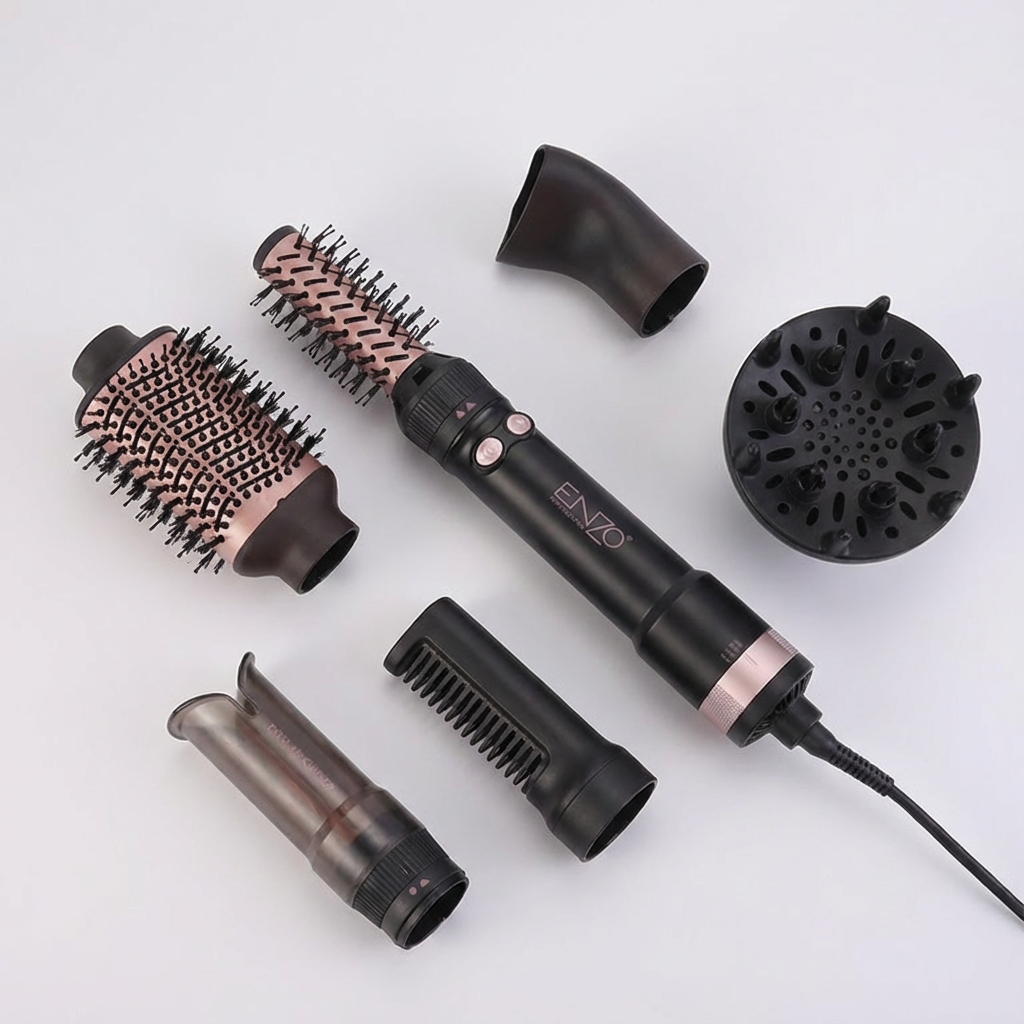 ENZO Professional 7-in-1 Hot Air Styler "قصتي" .