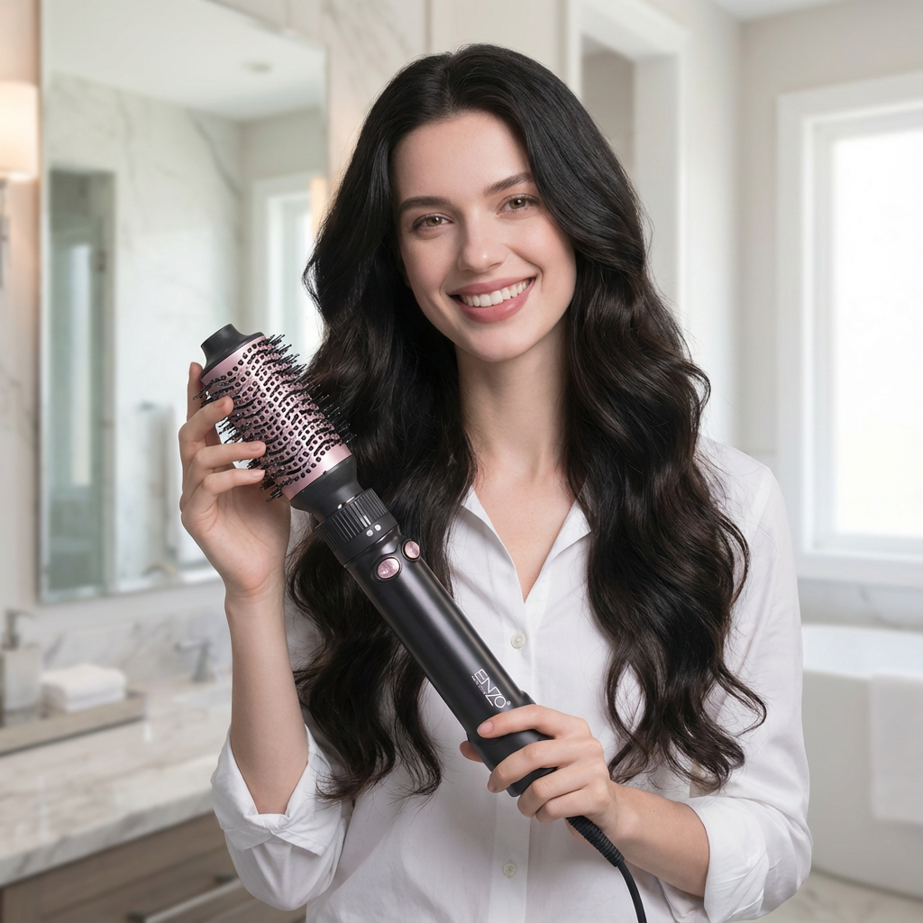 ENZO Professional 7-in-1 Hot Air Styler "قصتي" .